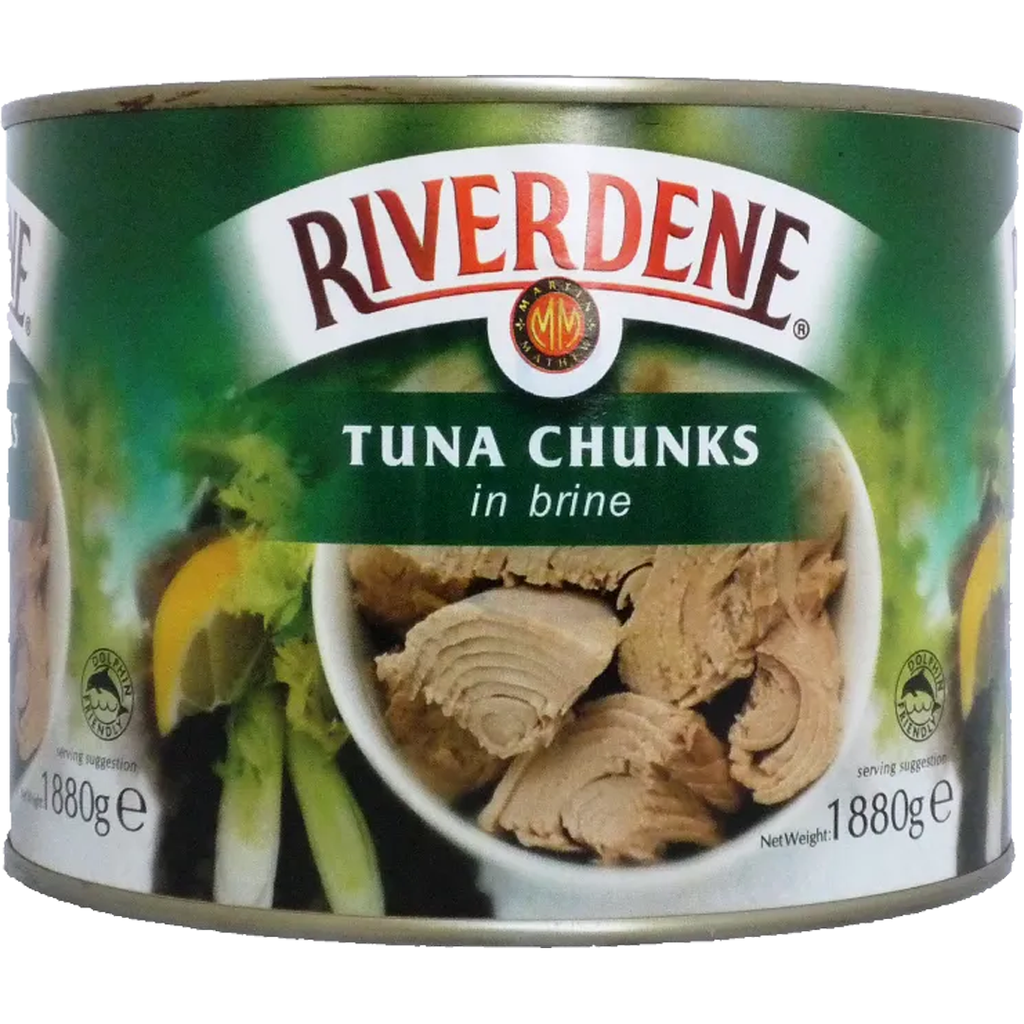 Riverdene Tuna Chunks In Brine (Big TIN) 1880g