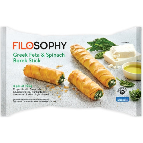 Ioniki Filo Greek Feta & Spinach Borek Stick  400g