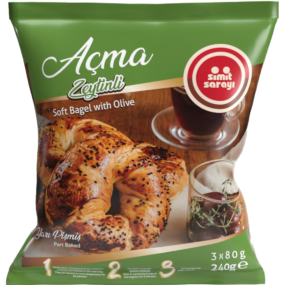 Simit Sarayi Soft Bagel with Olive (Zeytinli Acma) 240g