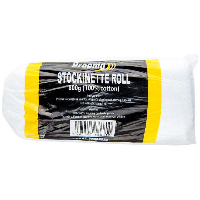 Preema Stockinette Roll 100% Cotton Bleached 1x800g