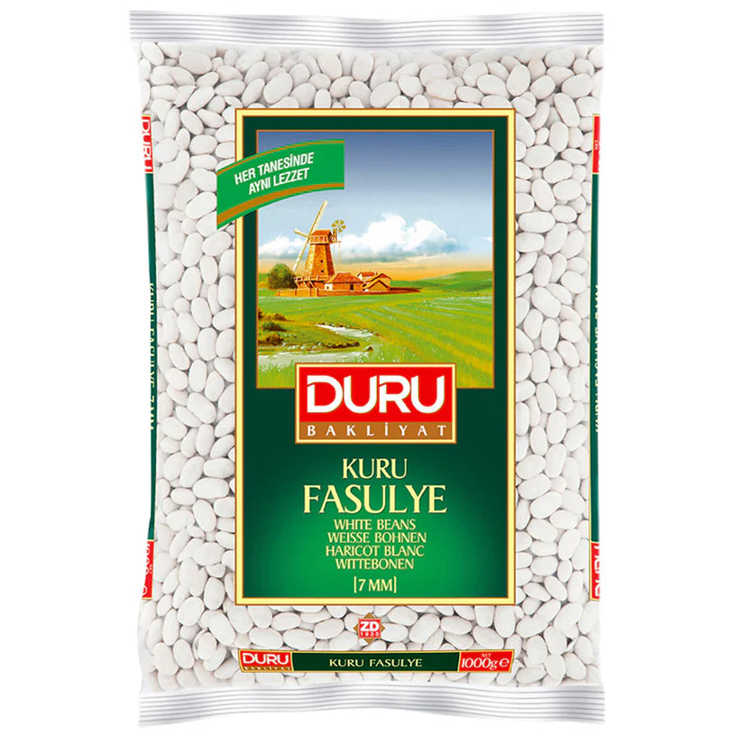 Duru Kuru Fasulye 7.5mm [White Beans] (41601) 1Kg