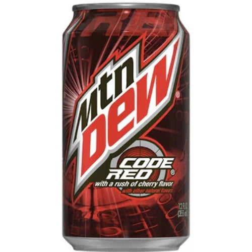 Mountain Dew Code Red Can Usa 355ml