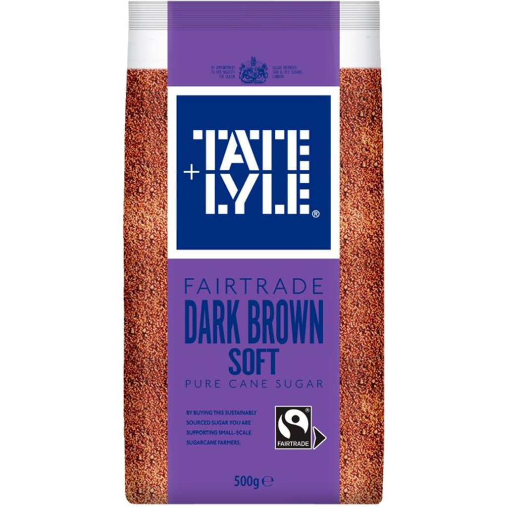 Tate & Lyle Flo Fairtrade Dark Brown Sugar 500g