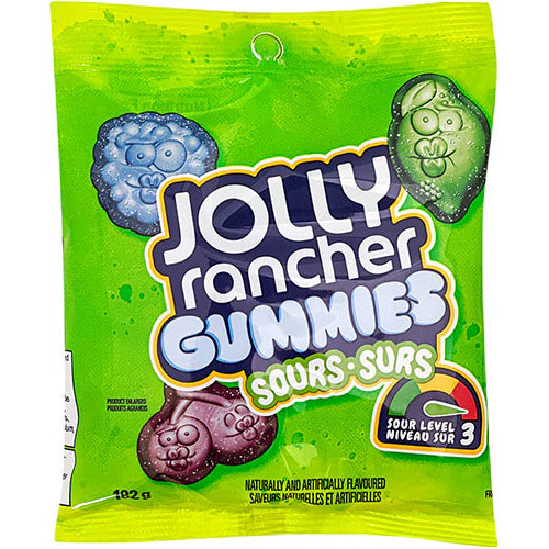 Jolly Rancher Gummies Sours-Surs 10x182g