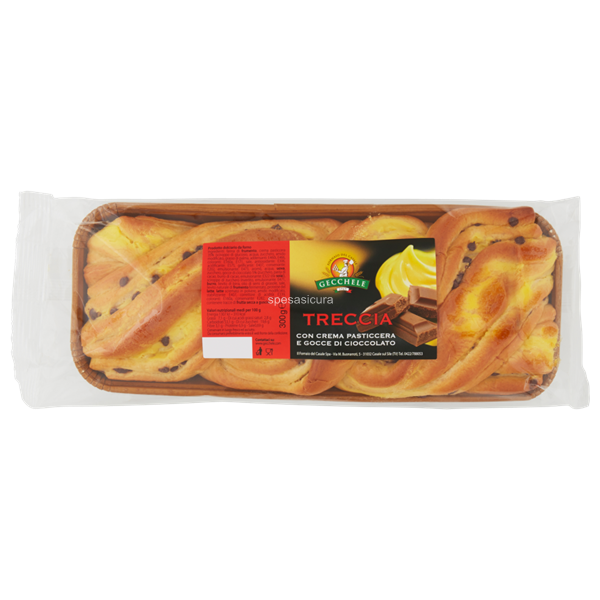 Gecchele Chocolate Chip Brioche Loaf Treccia 300g