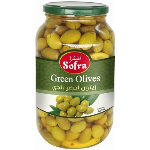 Sofra Green Olives Baladi 1250g PM £4.99