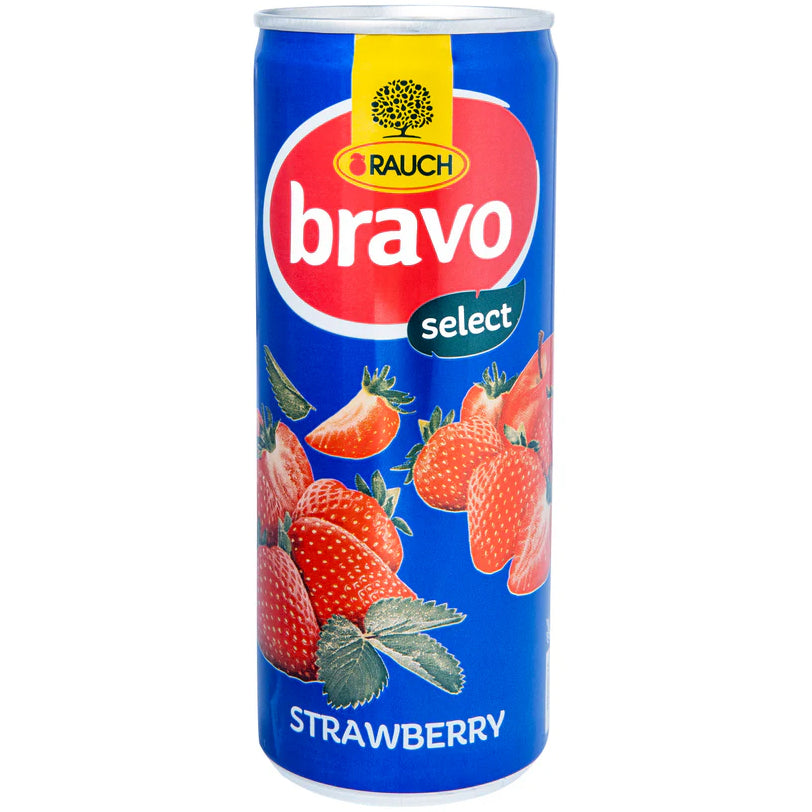 Bravo Strawberry Can 250ml
