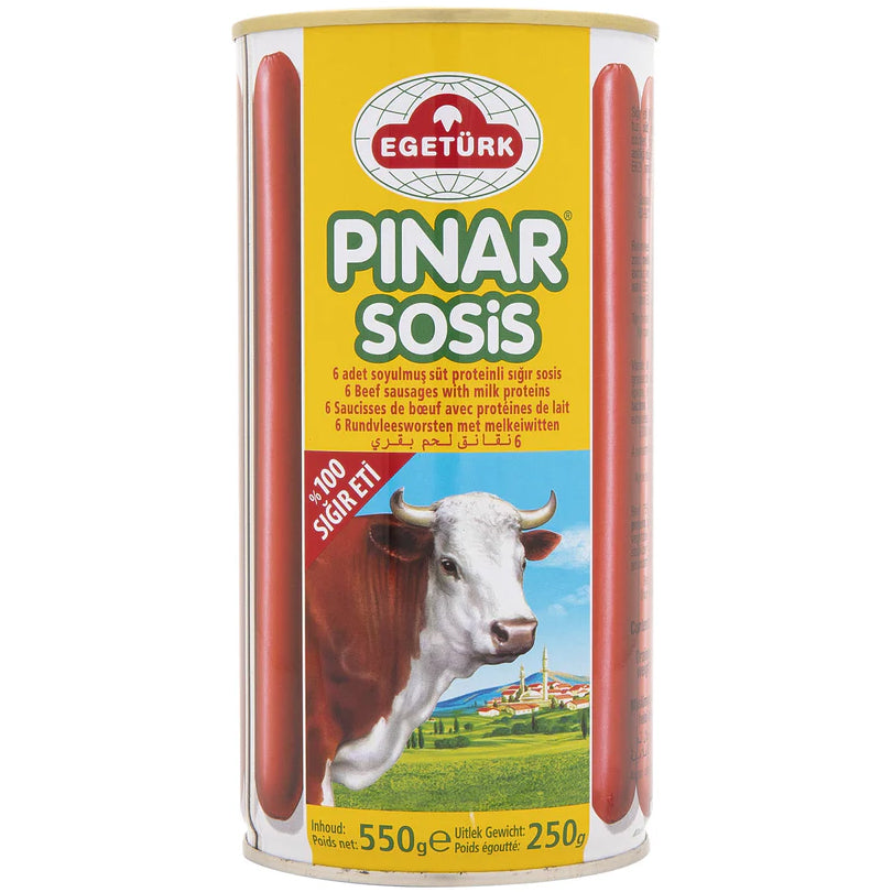 Egeturk Pinar Beef Sosis (TIN) 250g