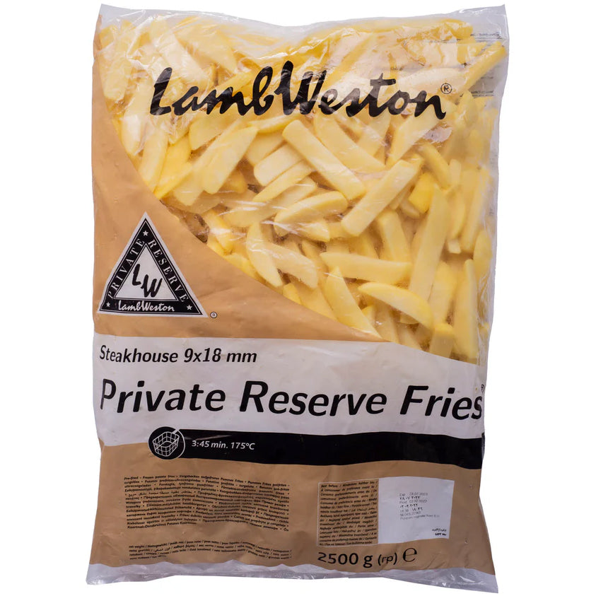 Lambweston Private Reserve Steakhouse Chips (F69) 4x2.5Kg