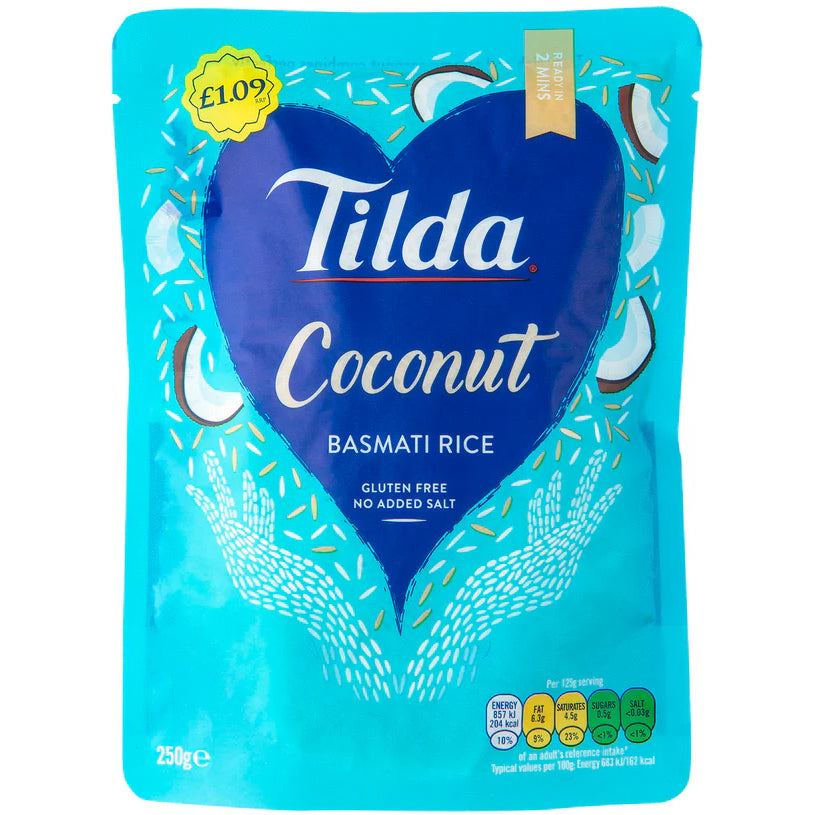Tilda Coconut Basmati Rice PM £1.09 250g