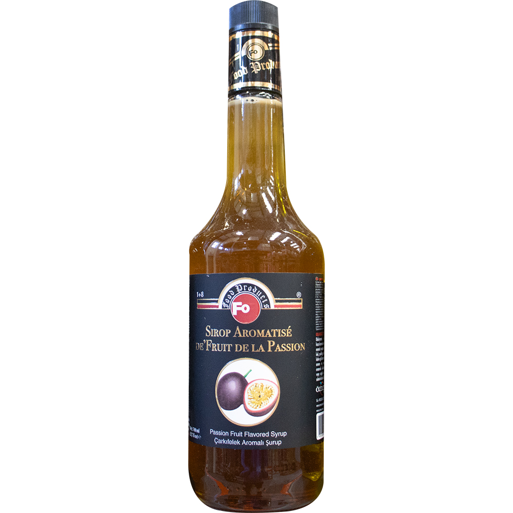 FO Passion Fruit Flavored Syrup (Glass BOTTLE) 70cl