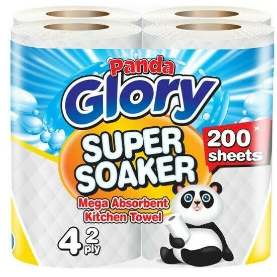 Panda Glory Kitchen Towel 4 Rolls 2 PLY