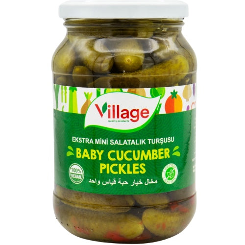 Village Mini Cucumber Pickles Cornishon 12x500ml