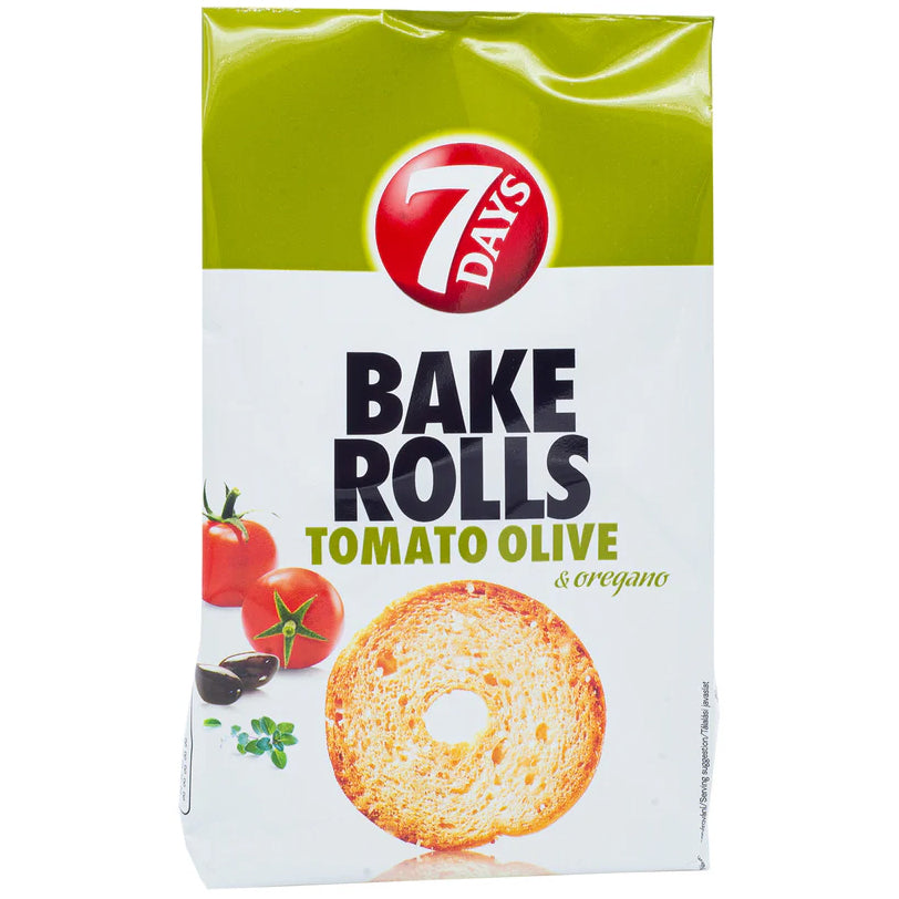 7Days Bake Rolls Tomato Olive & Oregano 12x80g