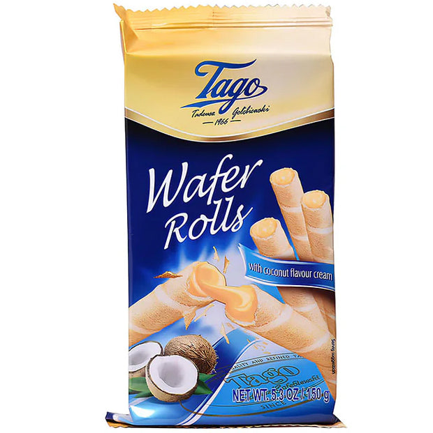 Tago Coconut Wafer Rolls 150g