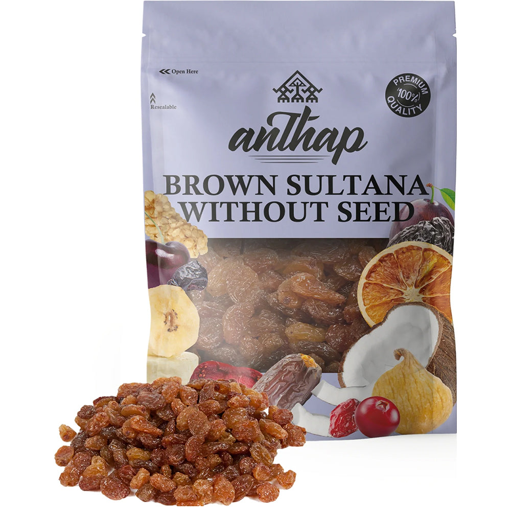 Anthap Brown Turkish Sultana Dried Raisins Without Seed 300g