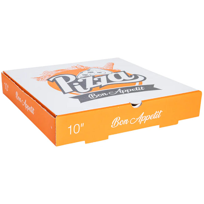 White Printed Pizza Box 10" 90Pcs