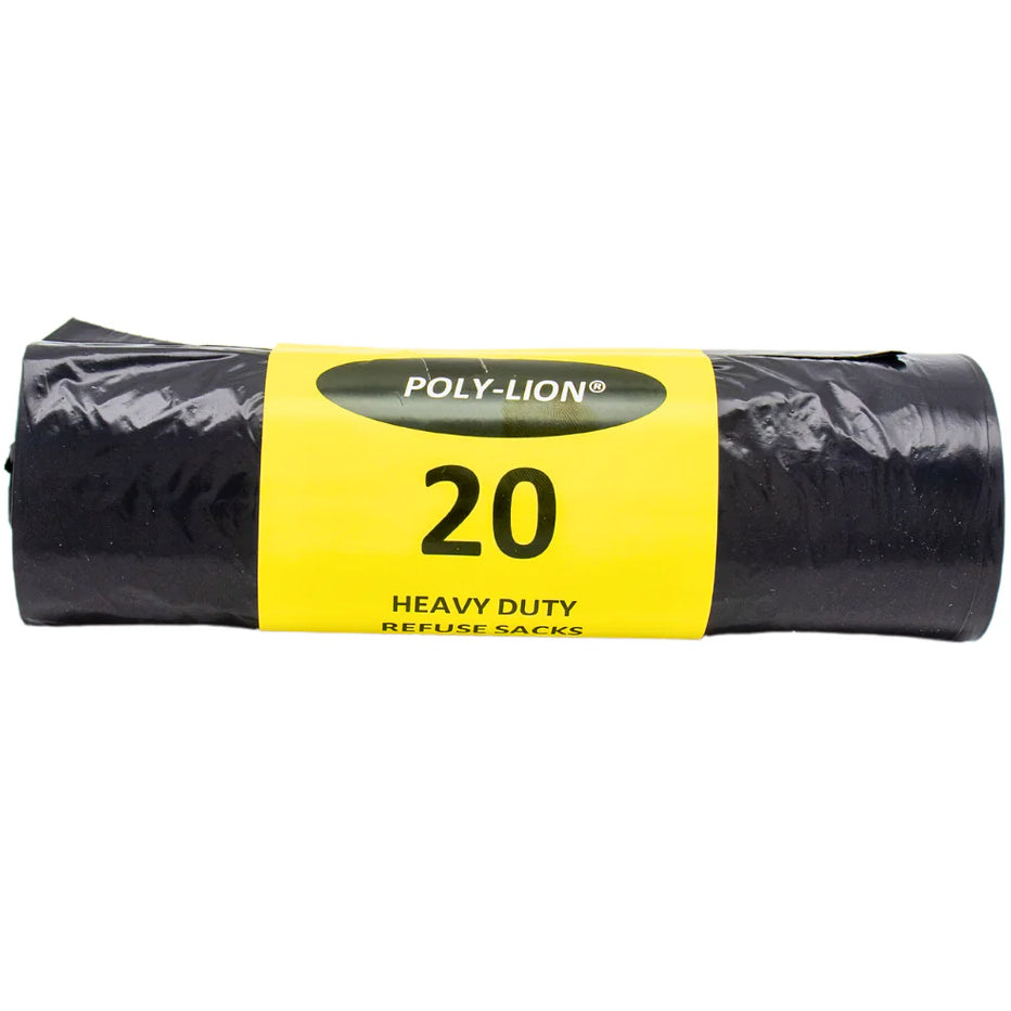Black Bin Bag on Roll (Retail Pack) 20's