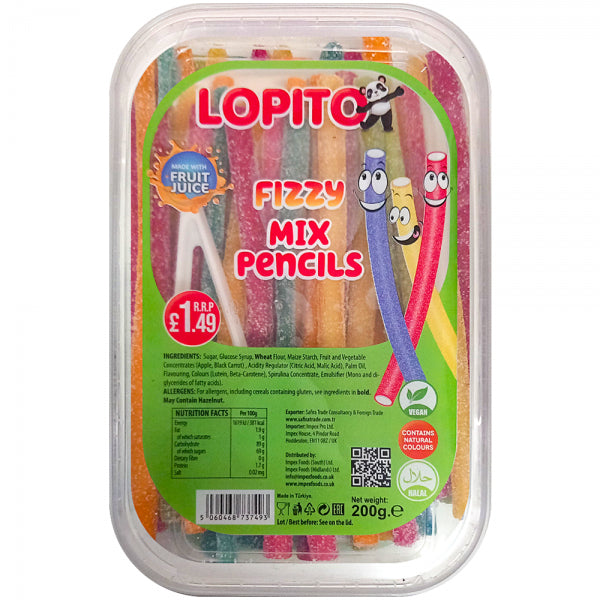 Lopito Fizzy Mix Pencils 200g