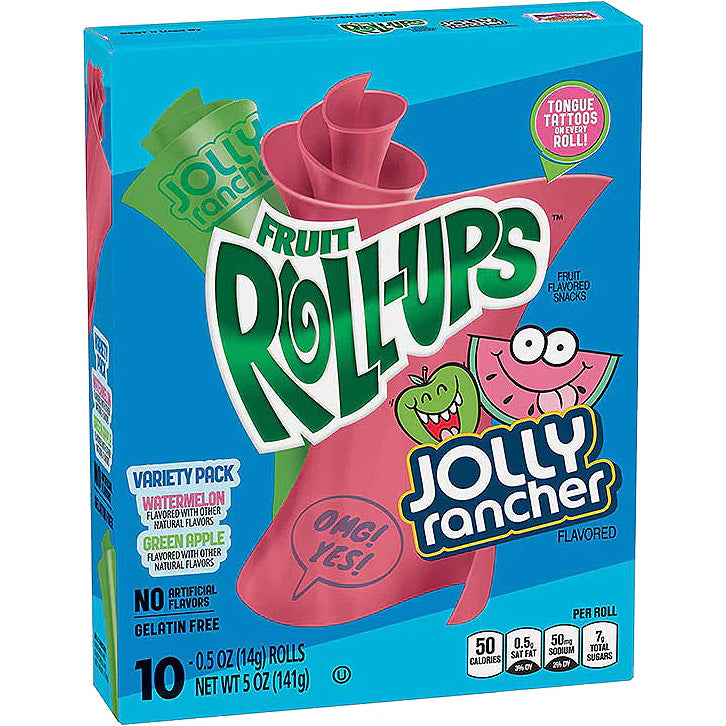 Fruit Roll-Ups Roules Jolly Rancher 10x14g