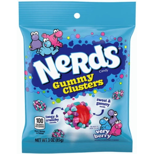 Nerds Gummy Cluster Very Berry Pouches 85g