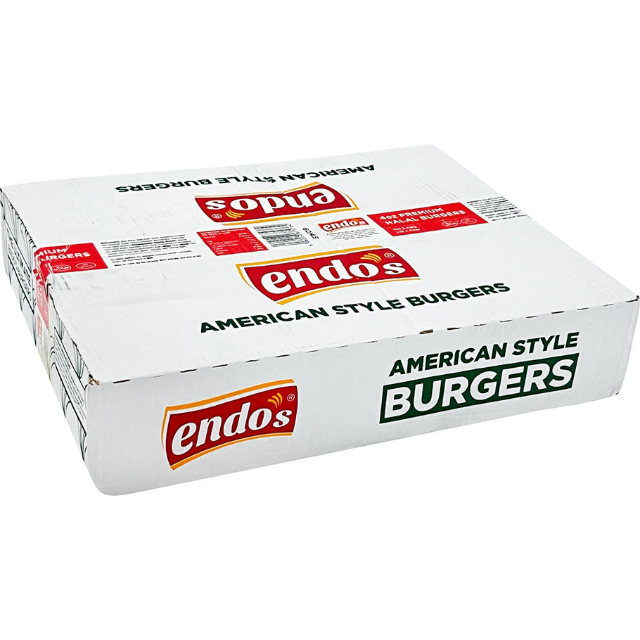 Endos Premium Halal Quarter Pounder Burger 4oz (48x113gr)