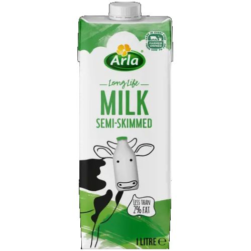 Arla Semi-Skimmed UHT Milk 1L