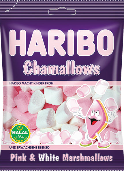 Haribo Chamallow Halal Pink & White Marshmallows 70g