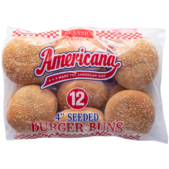 Euro Americana AR 4'' Seeded Burger Bun 48pcs