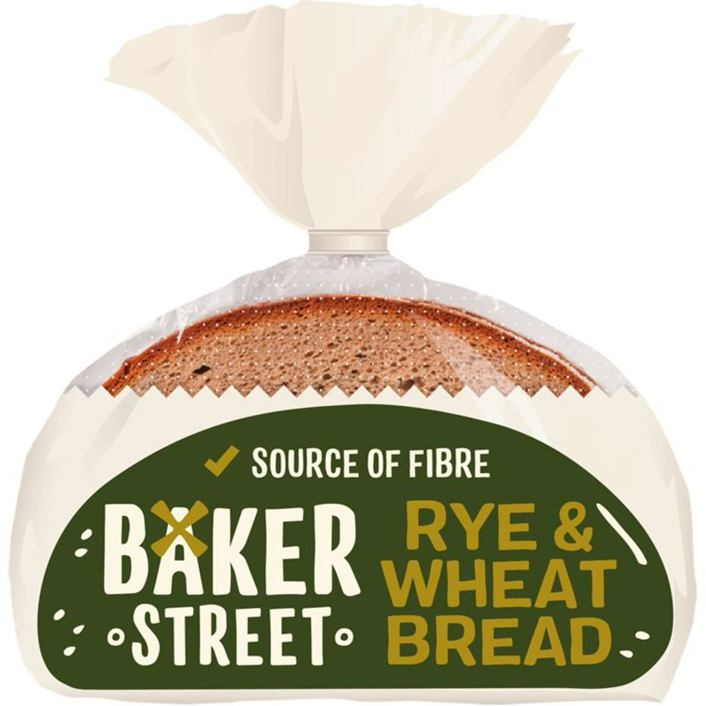 Baker Street Rye & Wheat Bread 500g