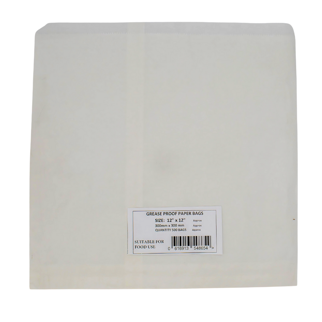 Greaseproof Paper Bags 12x12 500Pcs