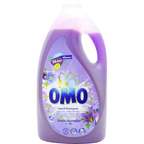 Omo Flussig Waschmittel Fresh Lavender & Mint 100W 5L