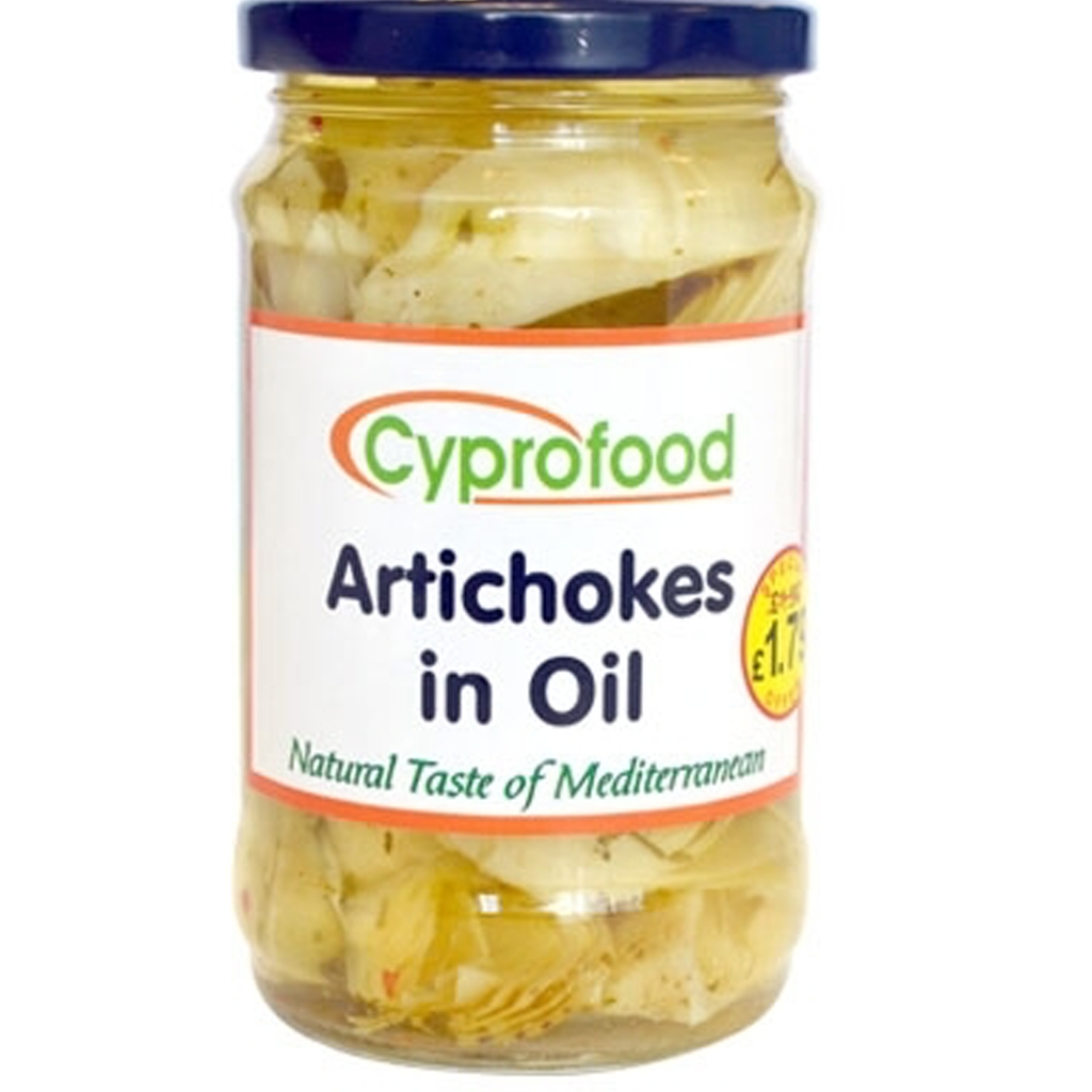 Cyprofood Marinated Artichokes in Oil (JAR) 6x 320cc