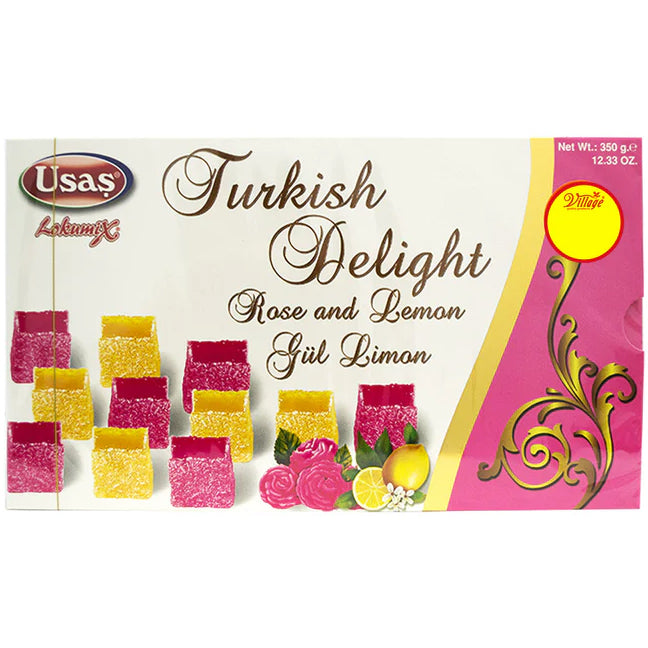Usas (210) Rose & Lemon Turkish Delight 350g