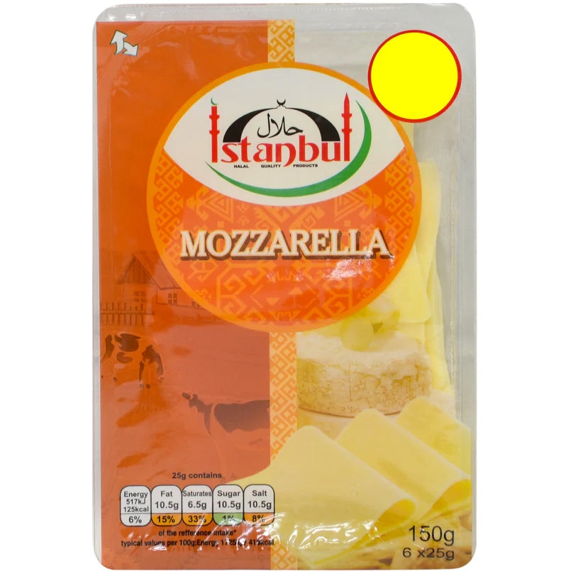Istanbul Mozzarella Sliced Cheese 150g