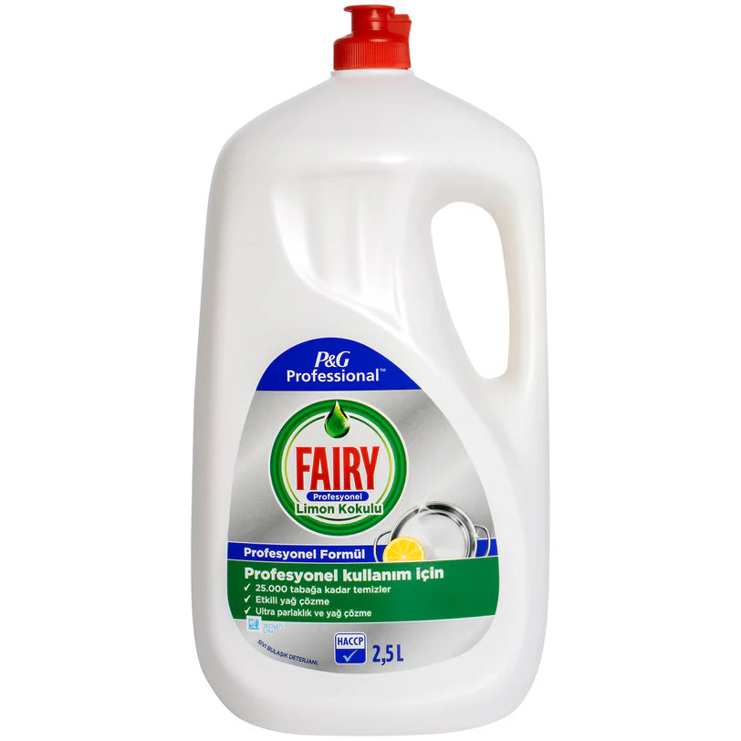 Fairy Professional Washing Up Liquid (Lemon) 2.5L