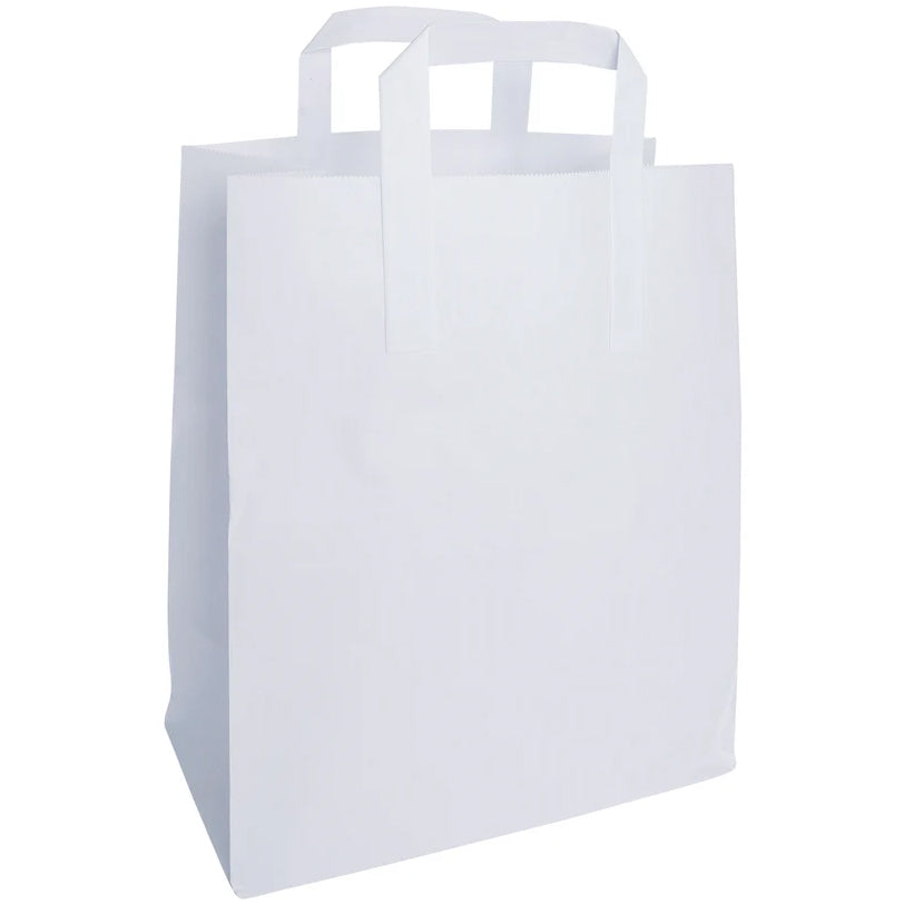 White SOS Large Paper Bag (250x300x140mm) 250pcs