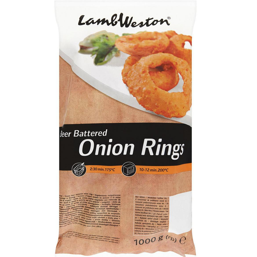 Lambweston Battered Onion Rings (OR3) 1kg