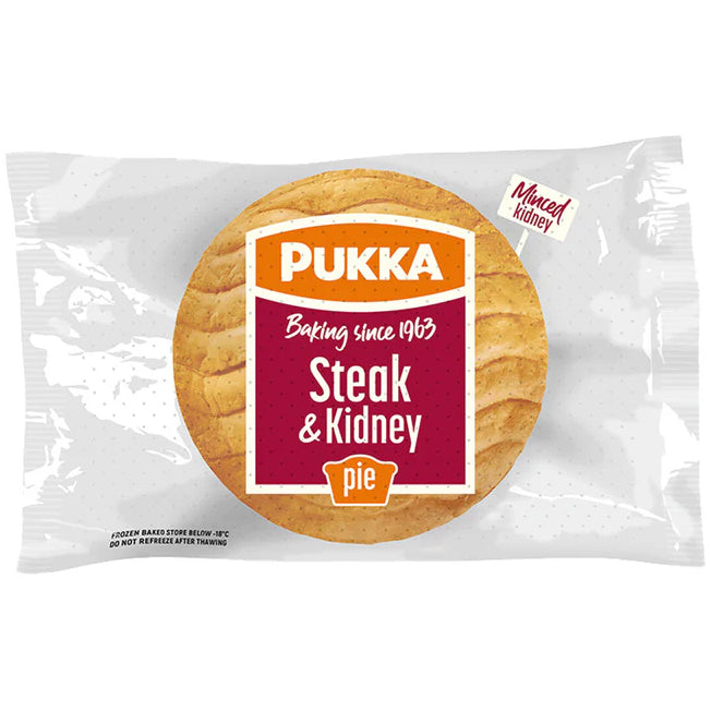 Pukka Pies Wrapped Steak & Kidney Pie 12x239g