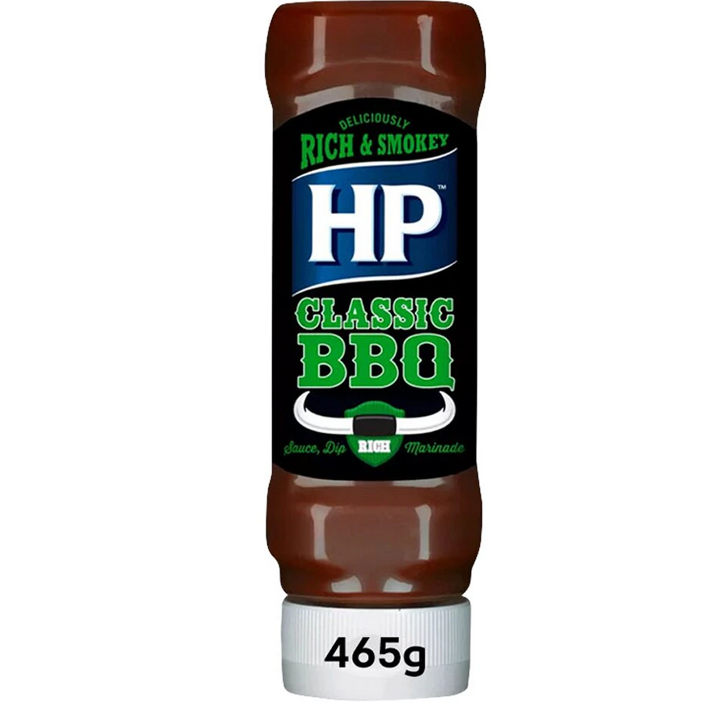 HP Classic Woodsmoke BBQ Sauce Top Down 465g