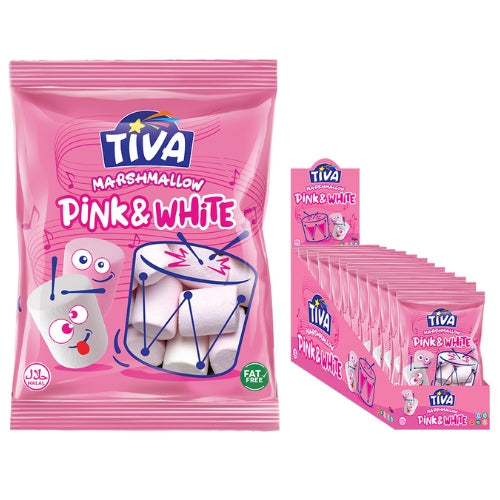 Tiva Marshmallow Pink & White 140g
