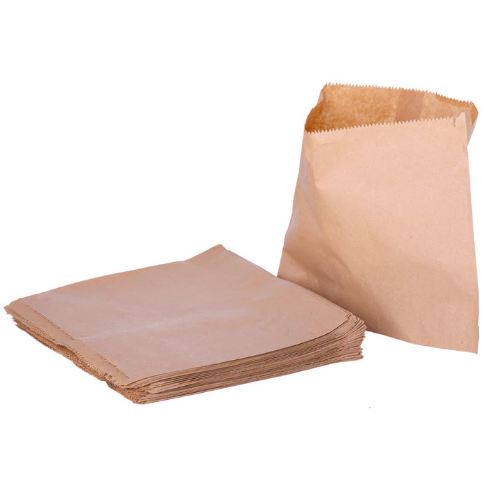 Brown Kraft Paper Bags Strung 7x7 1000Pcs