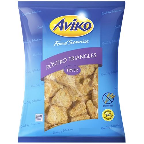 Aviko Hash Brown Rostiko Triangles 1kg