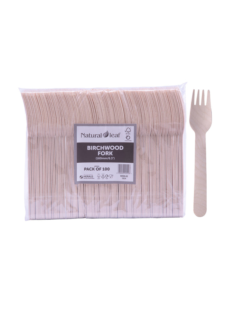 Wooden Fork (6.3") 100pcs