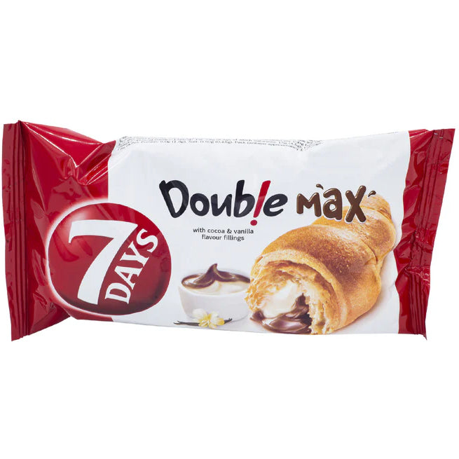 7DAYS Double Max Cocoa & Vanilla Croissant 20x80g