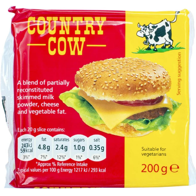Country Cow Cheese Slices 10's 200g