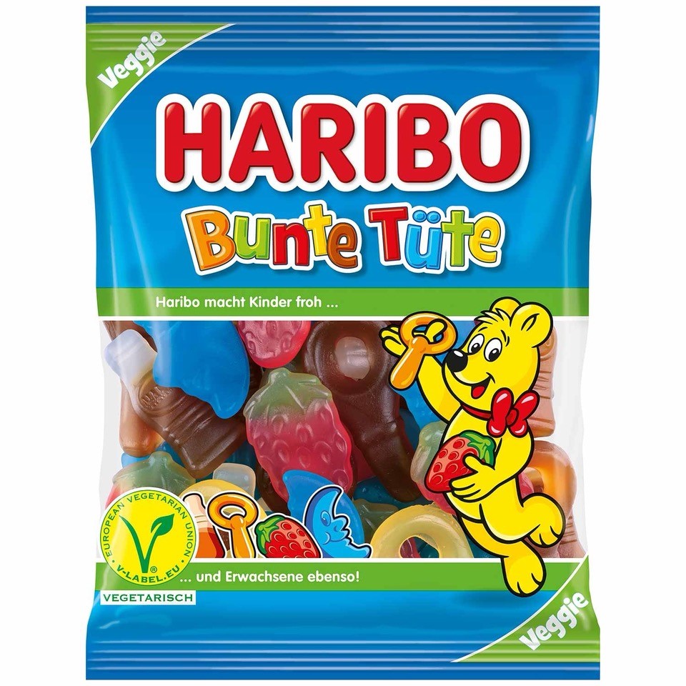 Haribo Bunte Tute Gelatinfrei 100g