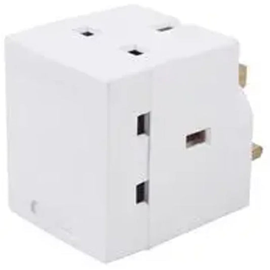 13A 3 Way Mains Adaptor 1pcs