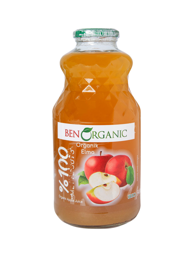 Ben Organic Apple Juice (6) Glass 946ml
