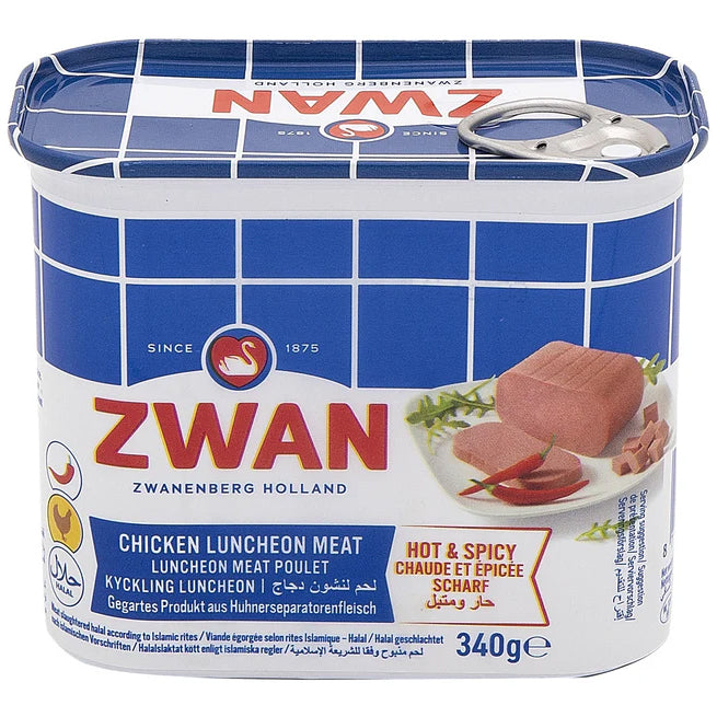 ZWAN Chicken Luncheon Meat Hot & Spicy (TIN) 340g